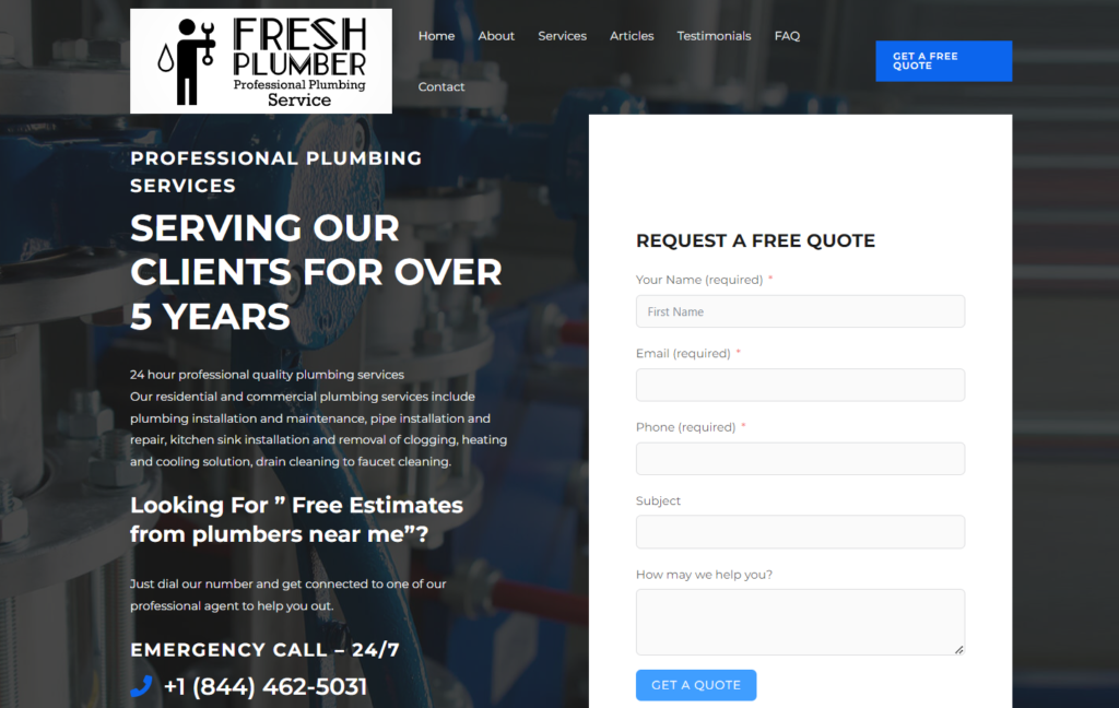 SK IT Marketing website design sample 3