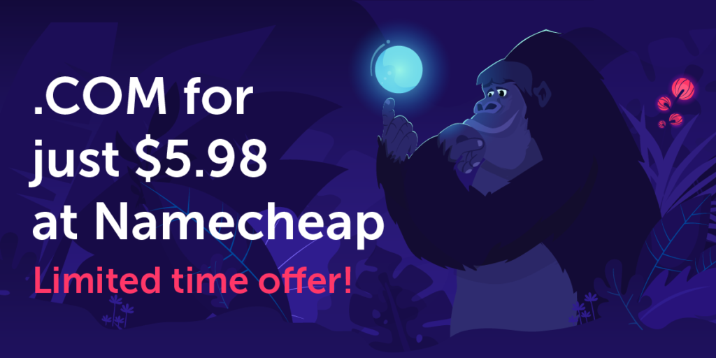 Namecheap offer